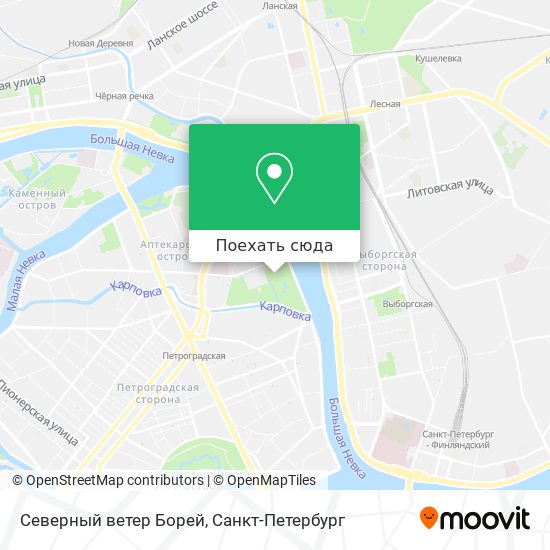 Карта Северный ветер Борей