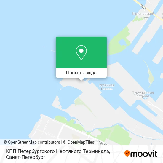 Карта КПП Петербургского Нефтяного Терминала