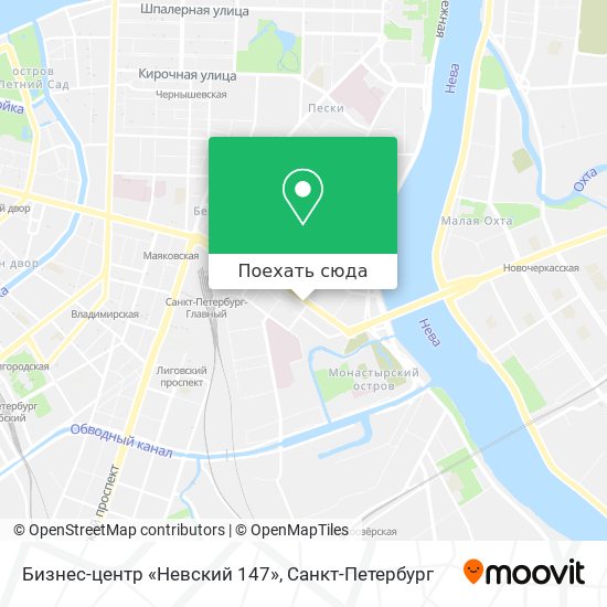 Карта Бизнес-центр «Невский 147»