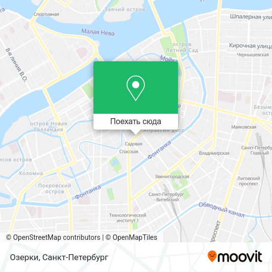 Карта Озерки