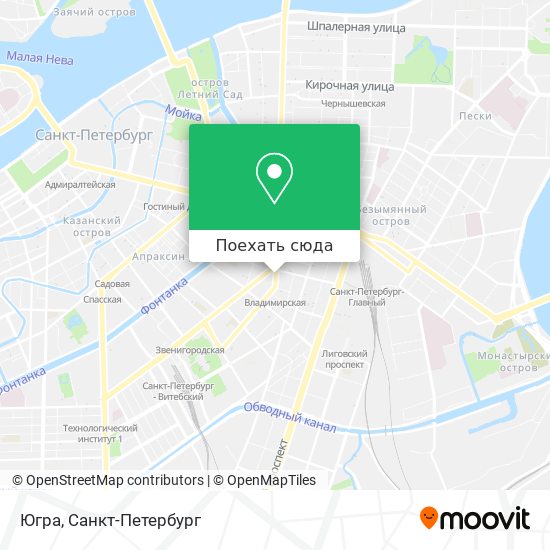 Карта Югра