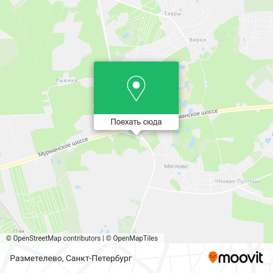 Карта Разметелево