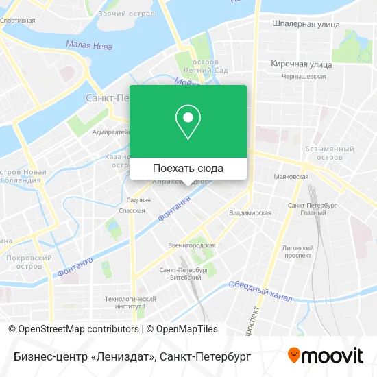 Карта Бизнес-центр «Лениздат»