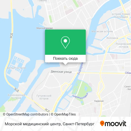 Карта Морской медицинский центр