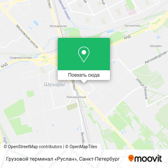 Карта Грузовой терминал «Руслан»