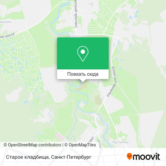 Карта Старое кладбище