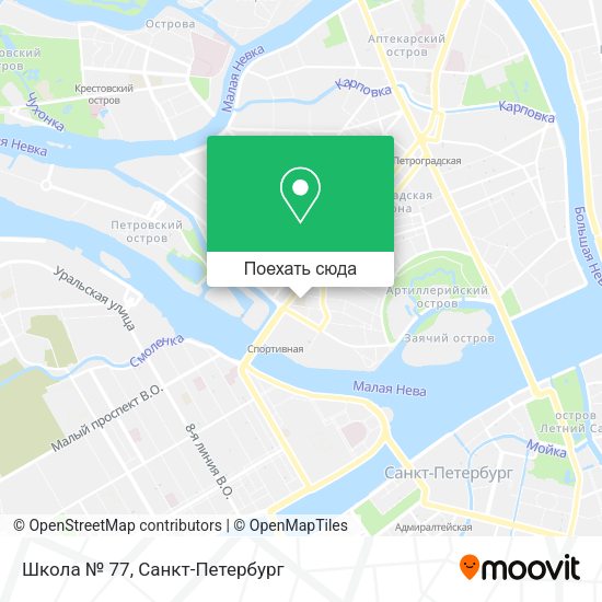 Карта Школа № 77