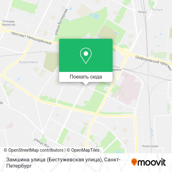 Карта Замшина улица (Бестужевская улица)