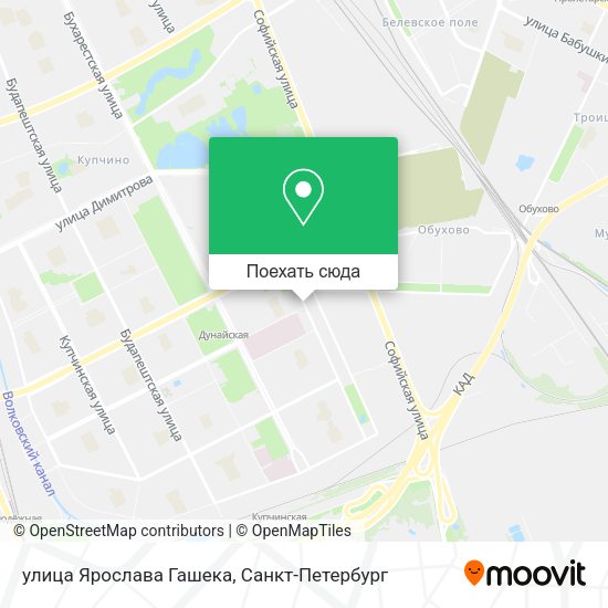 Карта улица Ярослава Гашека
