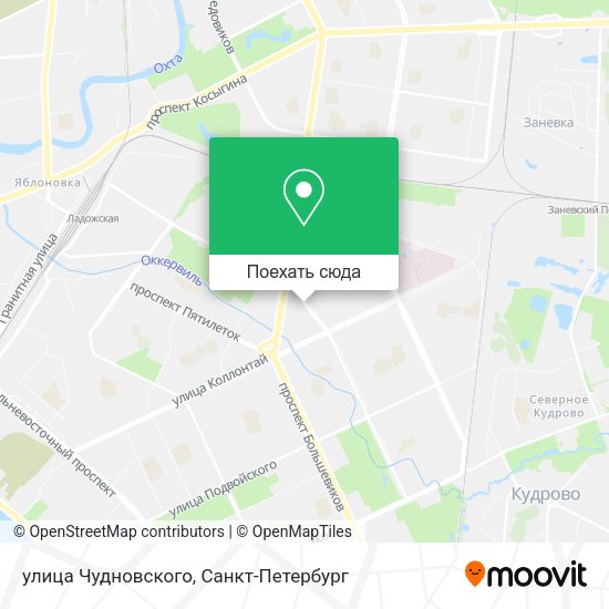 Карта улица Чудновского