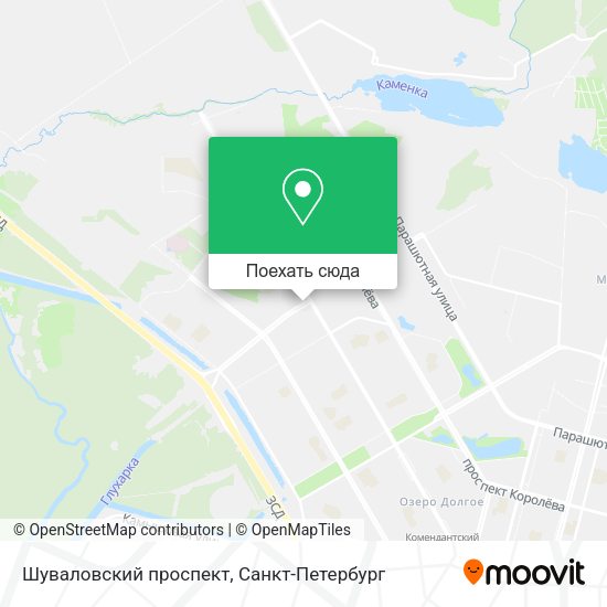 Карта Шуваловский проспект