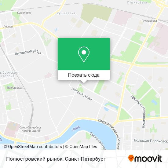 Карта Полюстровский рынок