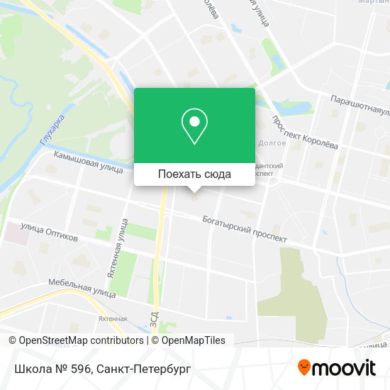 Карта Школа № 596
