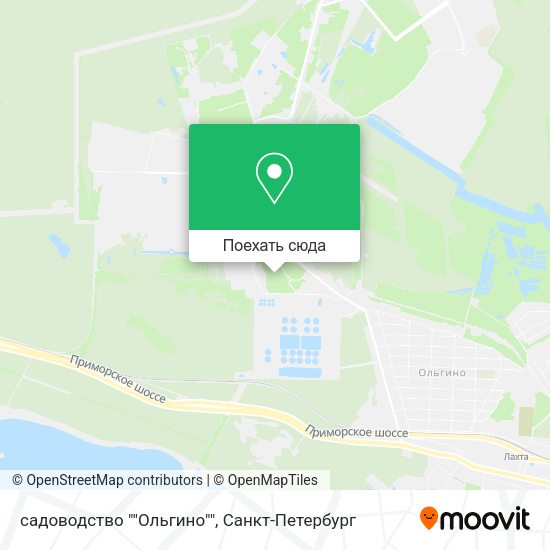 Карта садоводство ""Ольгино""
