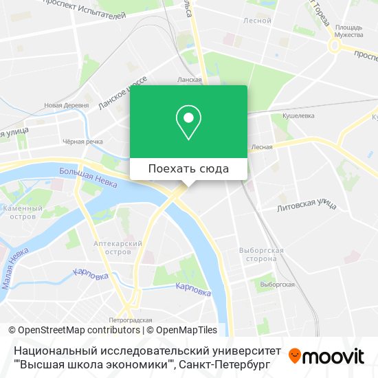 Карта Национальный исследовательский университет ""Высшая школа экономики""