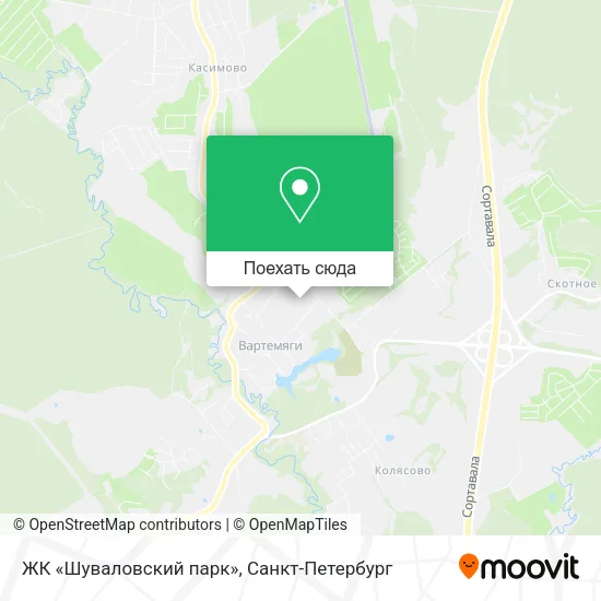 Карта ЖК «Шуваловский парк»