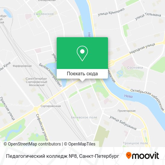 Карта Педагогический колледж №8