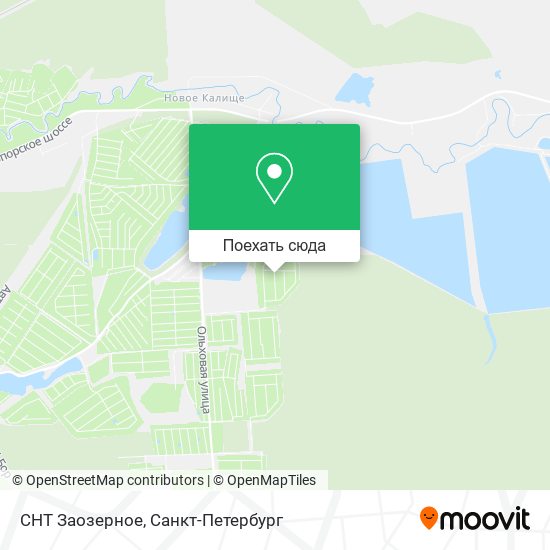Карта СНТ Заозерное