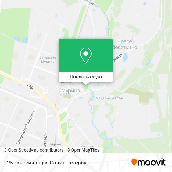 Карта Муринский парк