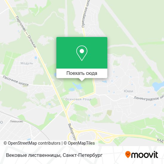 Карта Вековые лиственницы