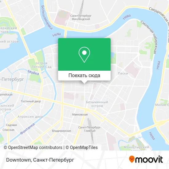 Карта Downtown