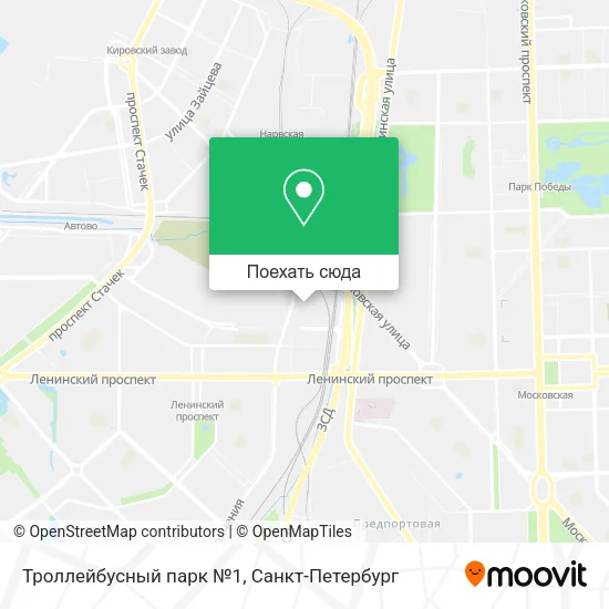 Карта Троллейбусный парк №1