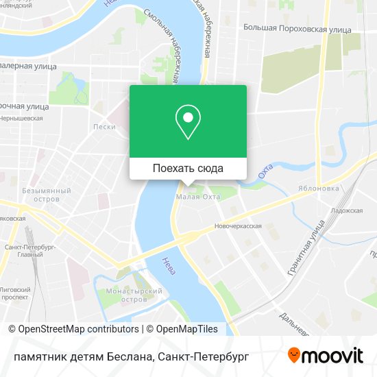 Карта памятник детям Беслана
