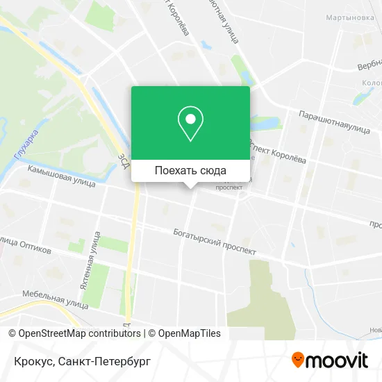 Карта Крокус