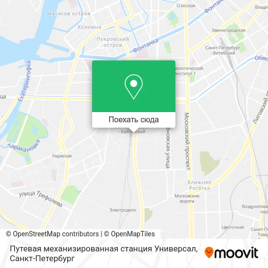 Карта Путевая механизированная станция Универсал