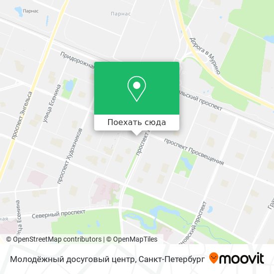 Карта Молодёжный досуговый центр
