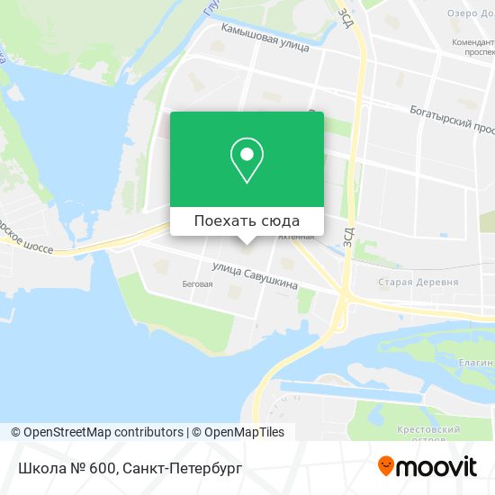 Карта Школа № 600