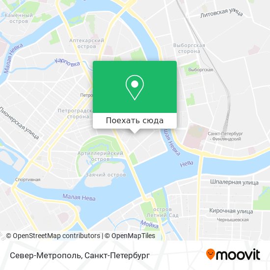 Карта Север-Метрополь