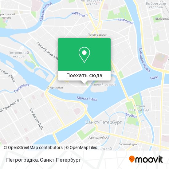 Карта Петроградка