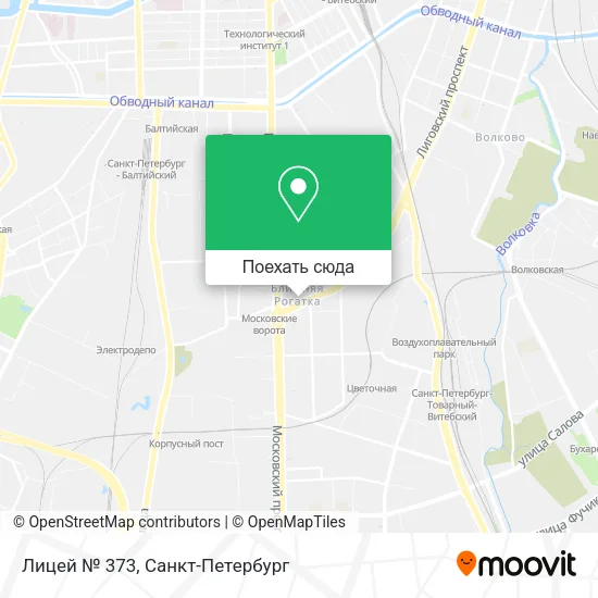 Карта Лицей № 373