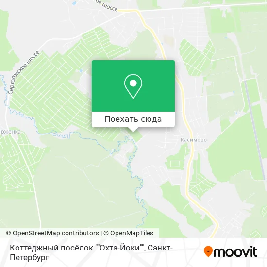 Карта Коттеджный посёлок ""Охта-Йоки""