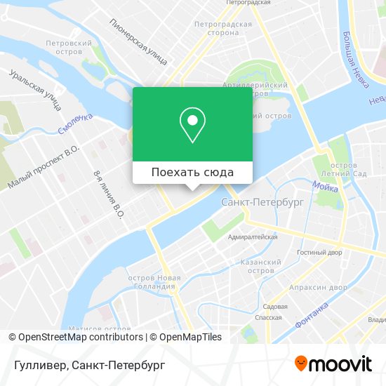 Карта Гулливер