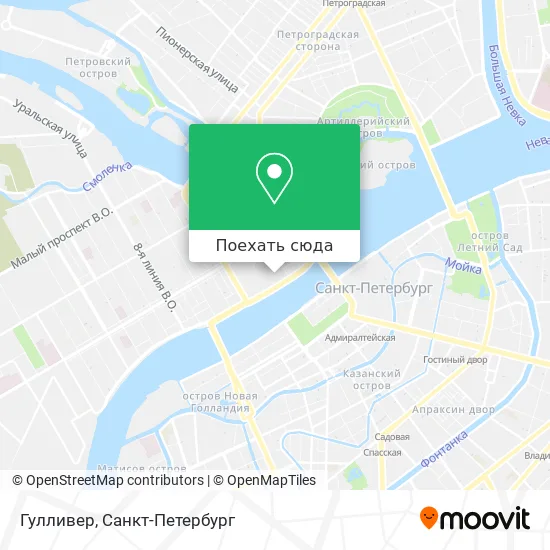 Карта Гулливер