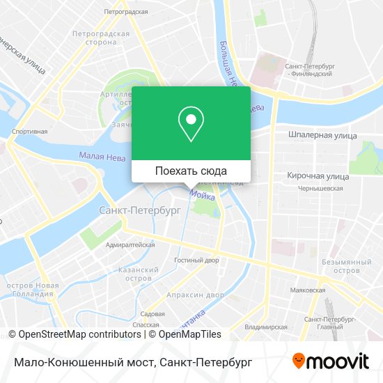 Карта Мало-Конюшенный мост
