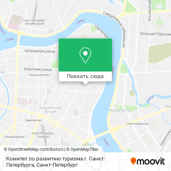Карта Комитет по развитию туризма г. Санкт-Петербурга