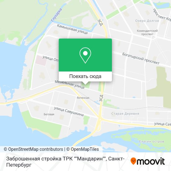 Карта Заброшенная стройка ТРК ""Мандарин""