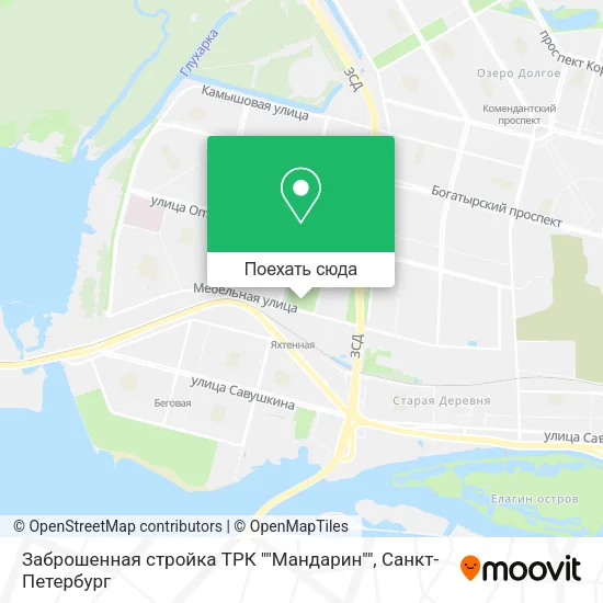 Карта Заброшенная стройка ТРК ""Мандарин""
