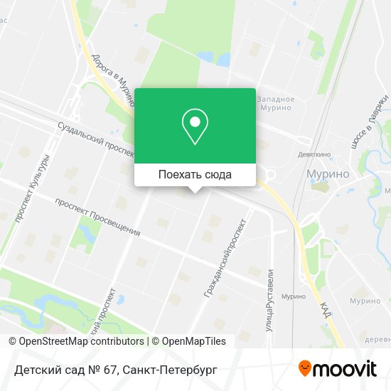 Карта Детский сад № 67