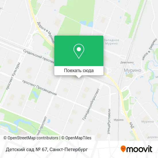 Карта Детский сад № 67