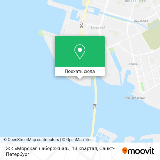 Карта ЖК «Морская набережная», 13 квартал