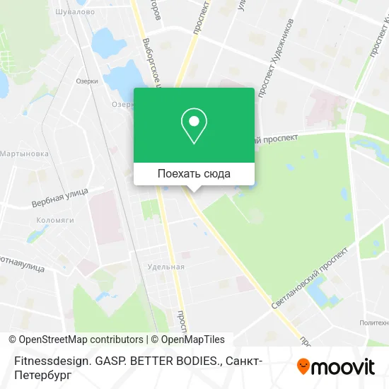 Карта Fitnessdesign. GASP. BETTER BODIES.