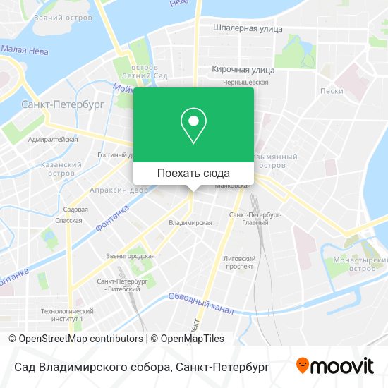 Карта Сад Владимирского собора