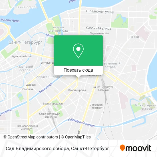 Карта Сад Владимирского собора