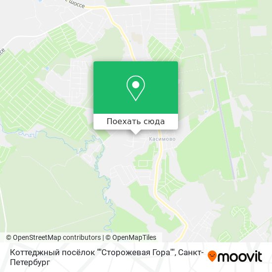 Карта Коттеджный посёлок ""Сторожевая Гора""