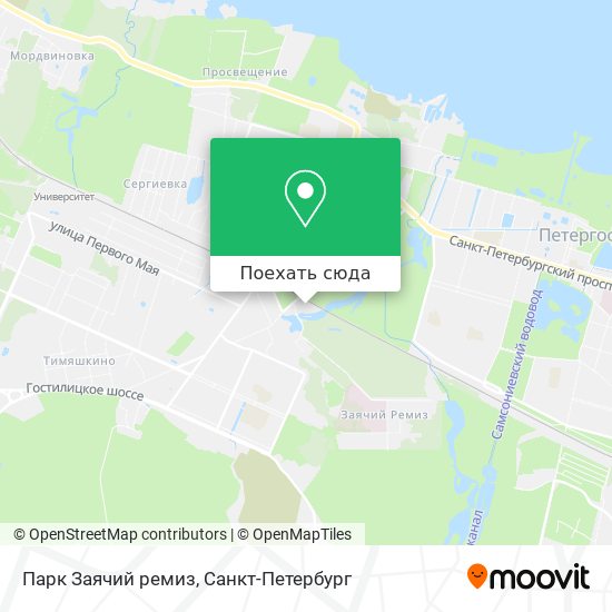 Карта Парк Заячий ремиз