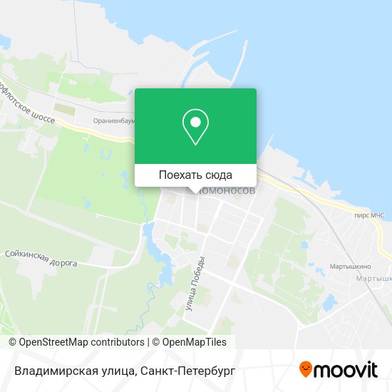 Карта Владимирская улица